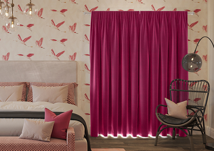 Ultra Luxe Velvet, Deep Pink - Made to Measure Curtains - Image 7